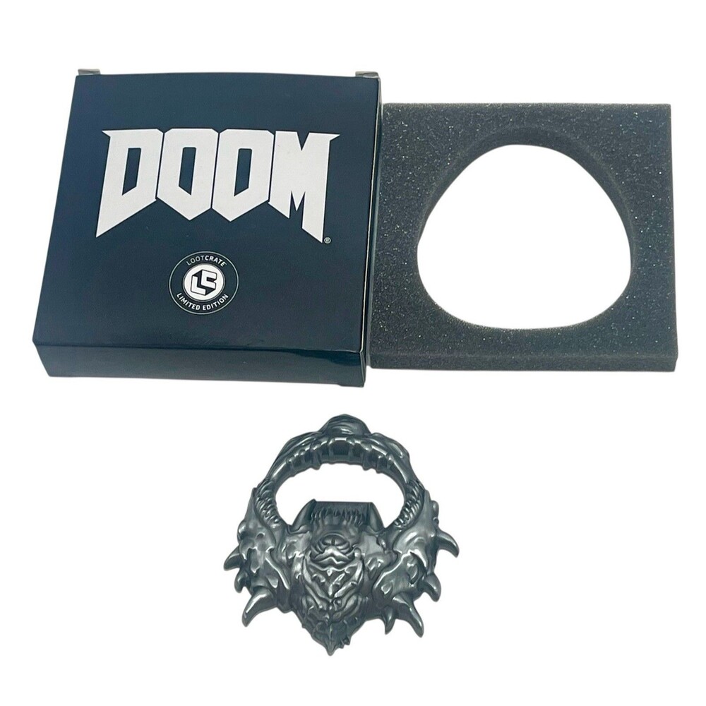 Doom 2018 Loot Crate Magnetic Bottle Opener Cacodemon complete with box & insert